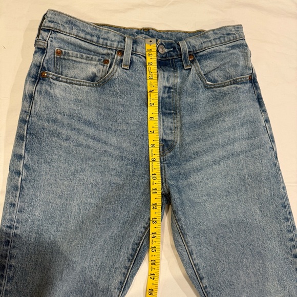 Levi’s Premium 501 Light Wash Straight Leg Jeans • Vintage Inspired • W30 L30 - Picture 9 of 16